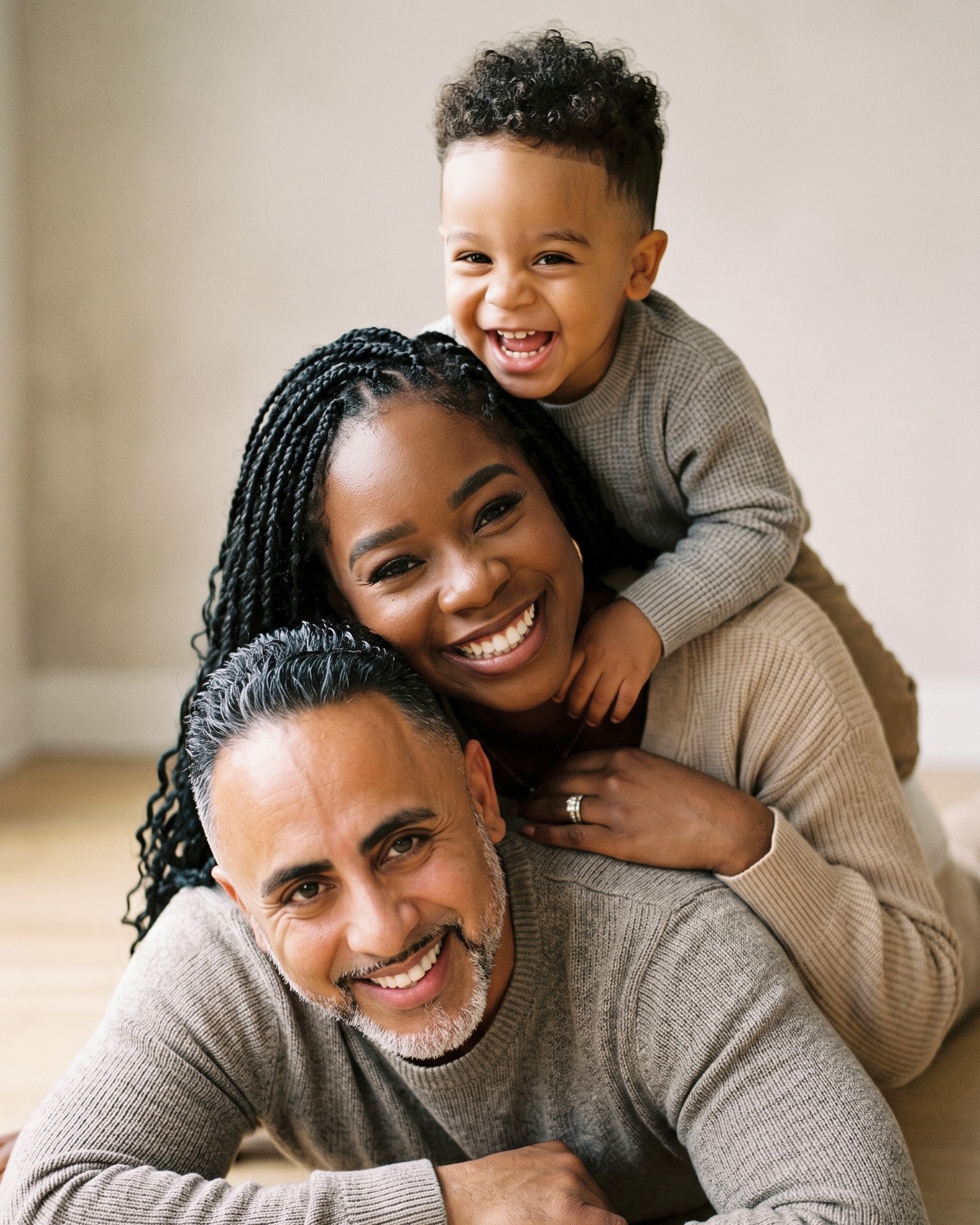 Angel Cruz with his family